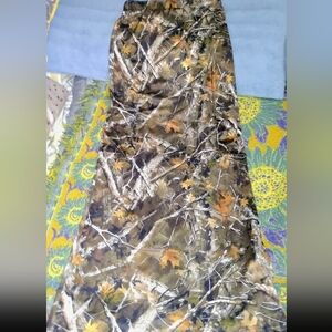 Camo-Print Pencil Skirt in Olive & Brown